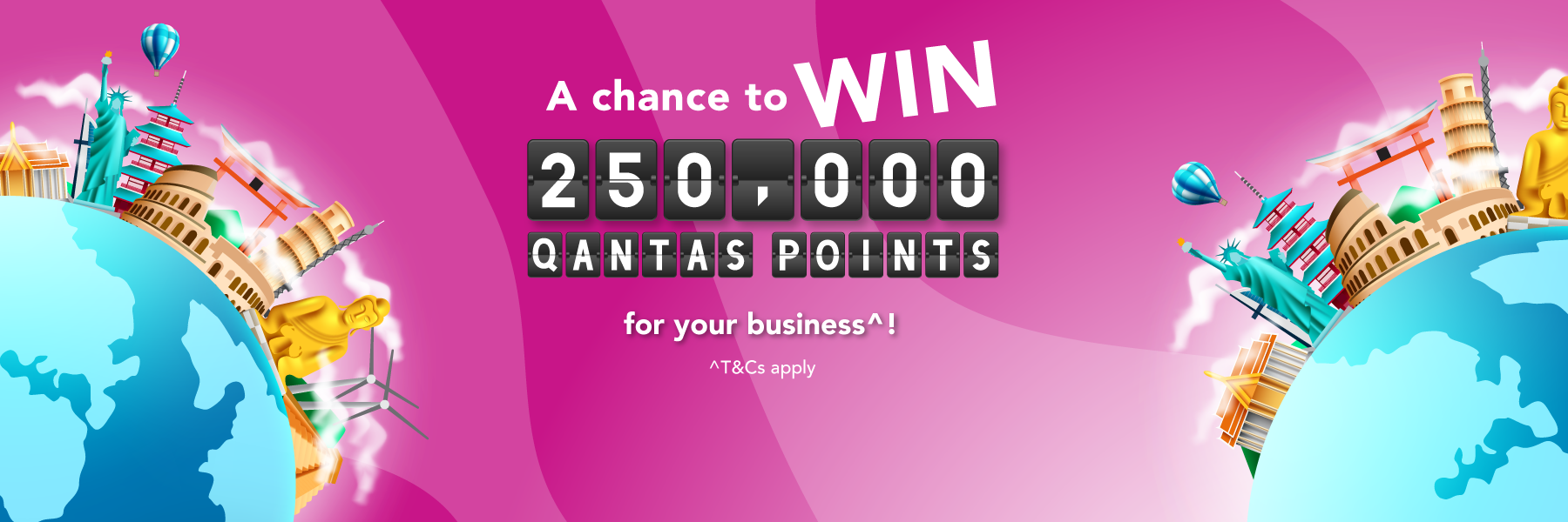A chance to win 250,000 Qantas Points for your business with Credabl A chance to win 250,000 Qantas Points for your business with Credabl