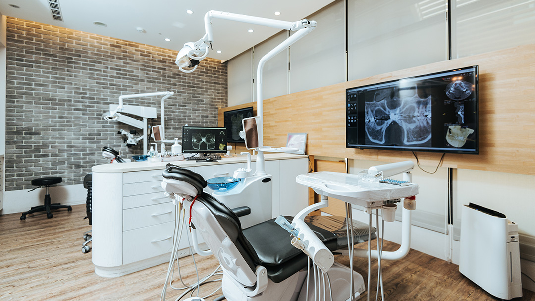 A dental practice with equipment