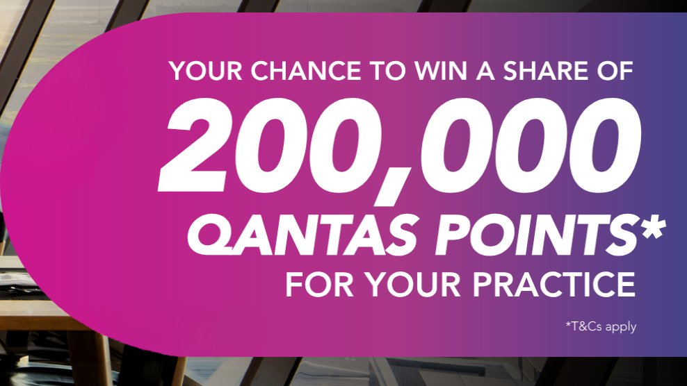 Your chance to win a share of 200,000 Qantas Points for you practice