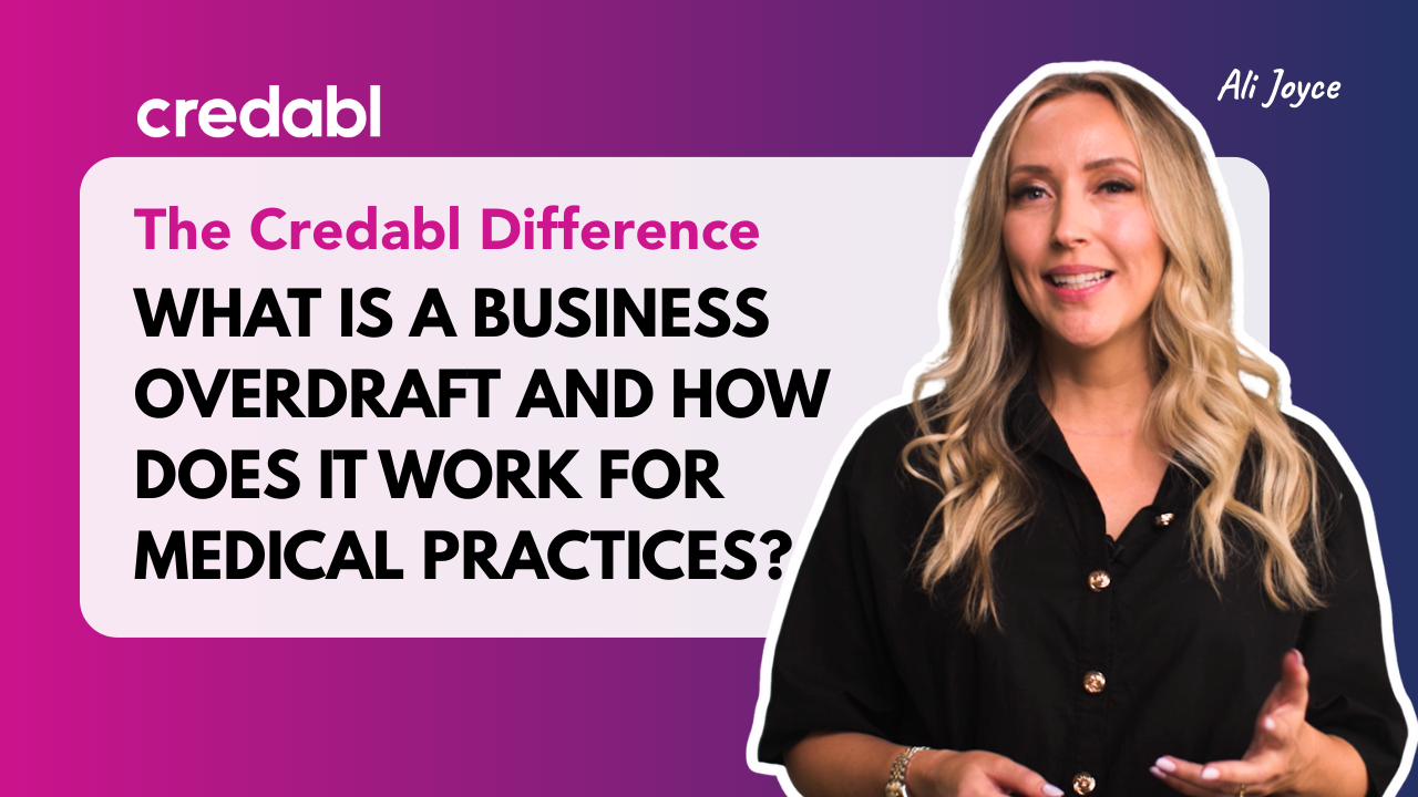What is a business overdraft and how does it work for medical practices